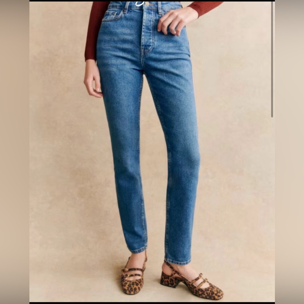 Sezane Brut Sexy Jeans in Medium Blue